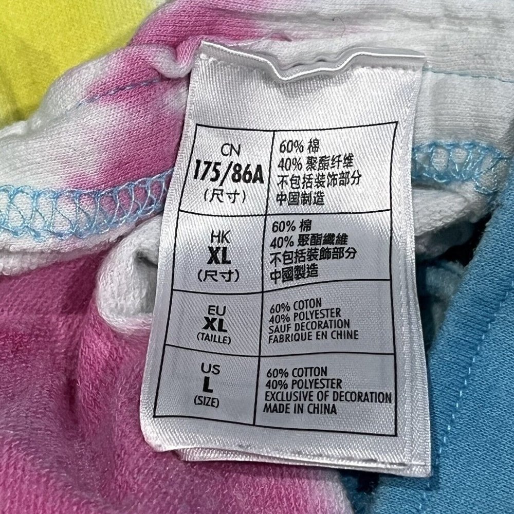 Disney Parks Rainbow Tie Dye Short Mickey Shorts Women Large - Picture 10 of 16